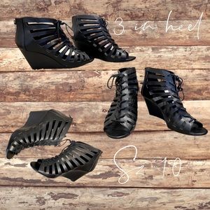 Lace up booties